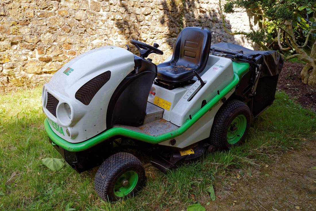 Lawn being mown